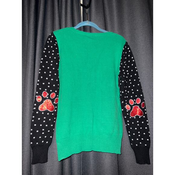 Ugly Christmas Sweater Xmas Size Small Cat Spencer’s - Picture 3 of 3